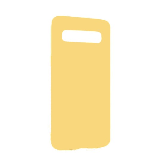 Capa de Silicone para Samsung Galaxy S10 Amarelo